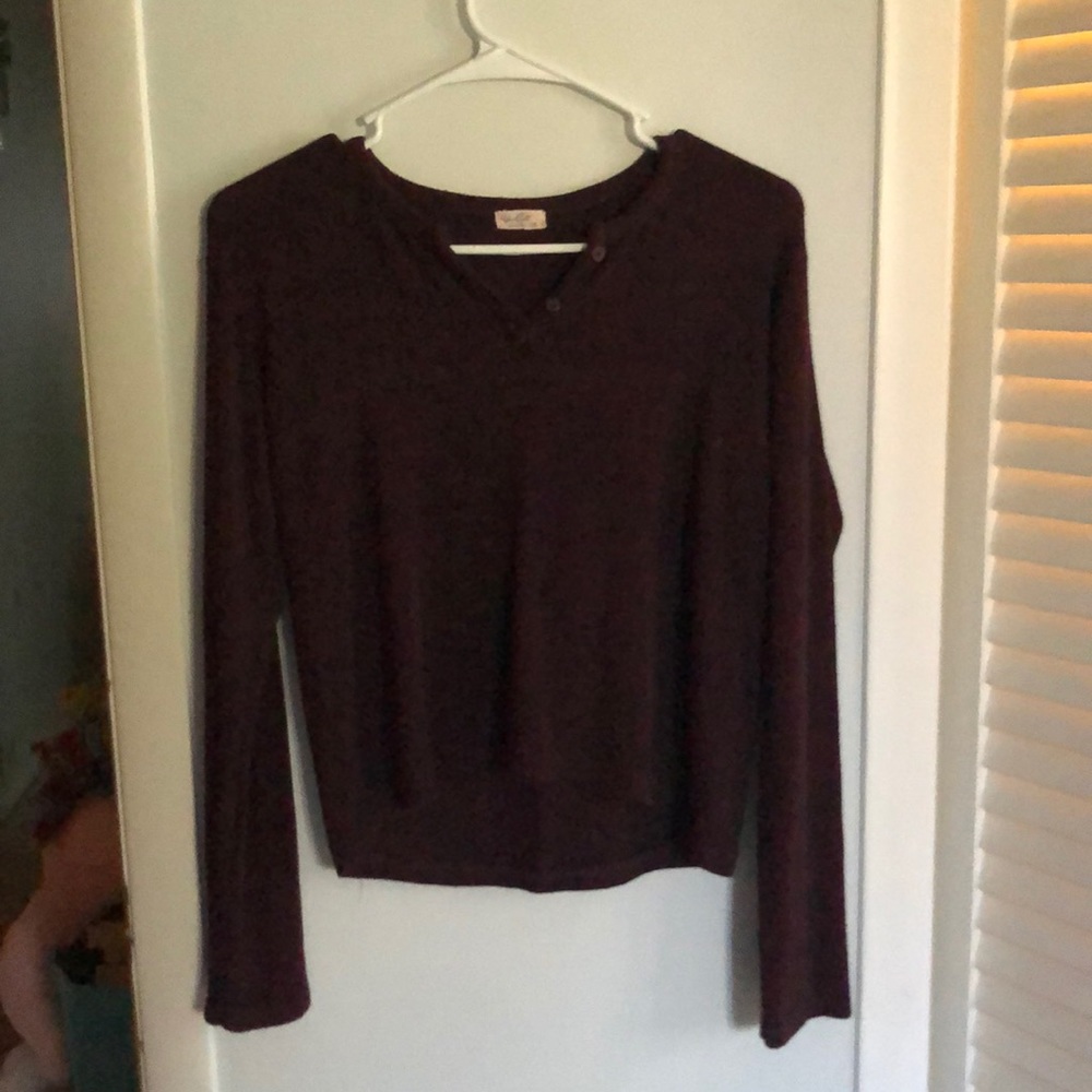 maroon brandy long sleeve